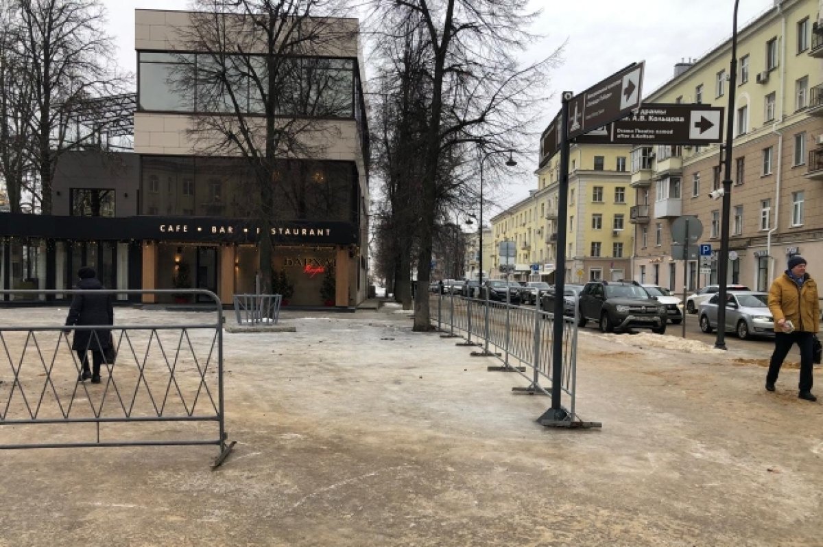    На Советской площади в Воронеже ограничили въезд для автомобилей