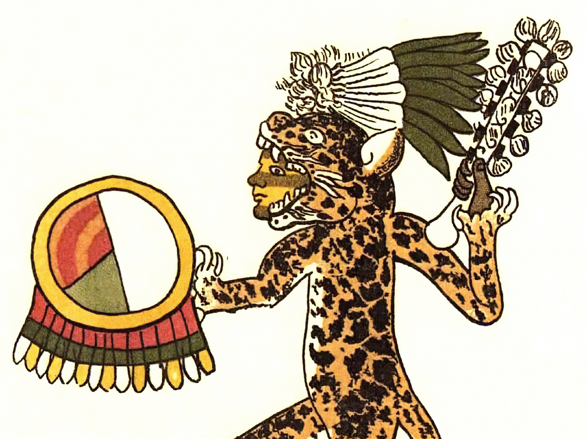 Ацтекский воин-ягуар, XVI век.