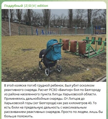    Фото: скриншот Telegram-канала "Поддубный |Z|О|V| edition"