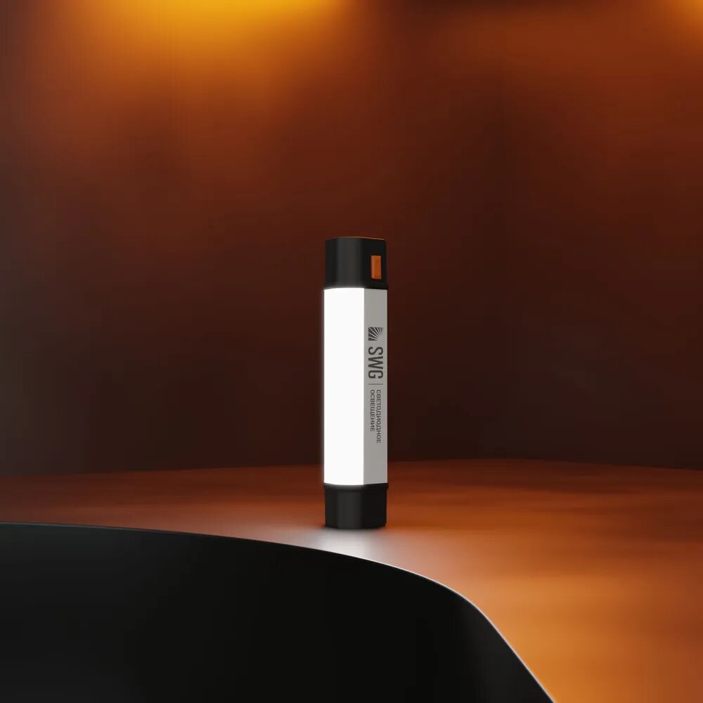 Светодиодный аккумуляторный фонарь SWG с мощным рассеянным и направленным светом, защищенным корпусом