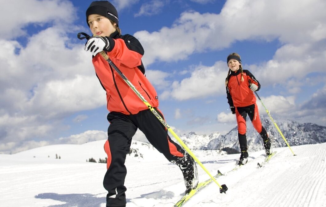 Дети на лыжах