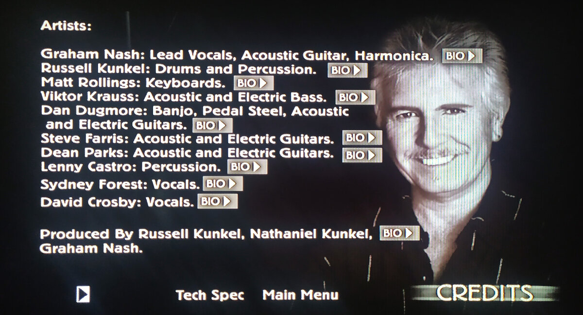 Graham Nash "Songs For Survivors" DVD-Audio - Artists