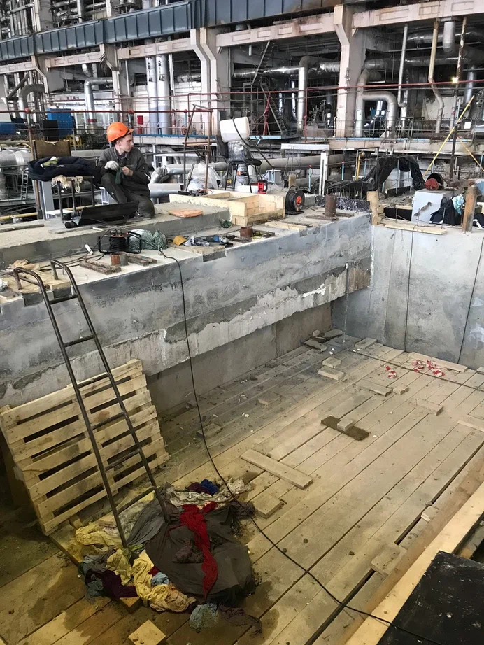 монтаж нового турбоагрегата