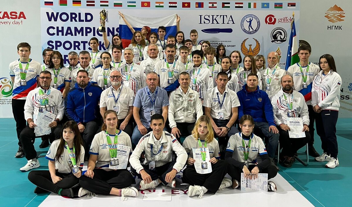 Сборная команда России по спортивному метанию ножа на чемпионате и первенстве мира в 2023 году