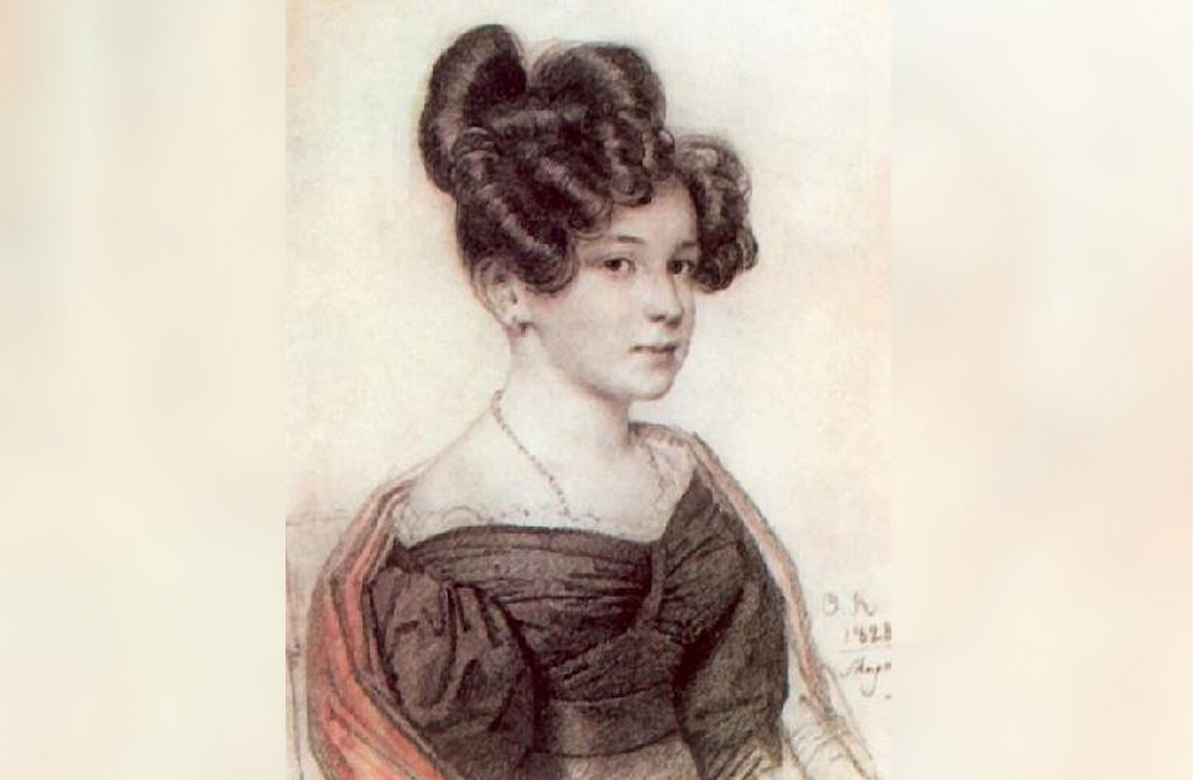 Орест Кипренский. "Портрет Анны Олениной", 1828.