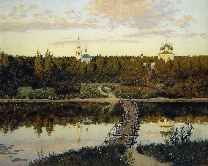 
«Тихая обитель» (1890, Третьяковская галерея, Москва, Общественное достояние)