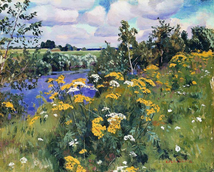 Аркадий Рылов "Полевая рябинка", 1922 год