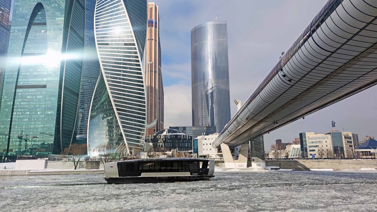 Новые водные электро-трамваи в Москве запустили летом 2023 года