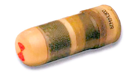 ВГМ93.900, осколочный выстрел. Через полупрозрачный пластиковый корпус видны мелкие шарики – готовые поражающие элементы гранаты (фото из открытых источников)