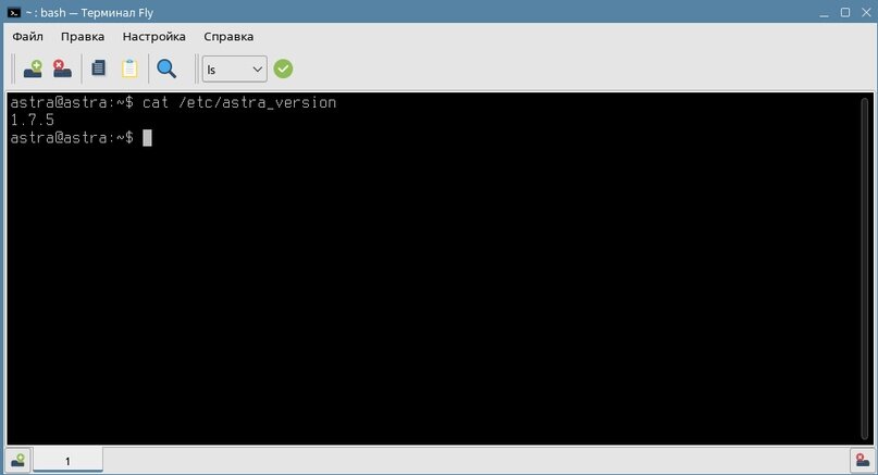 Версия Astra Linux 1.7.5