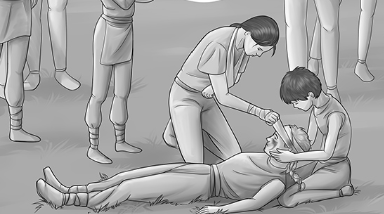 Кадр из комикса "Дары бродячих льдов" на сайте mildegard ru