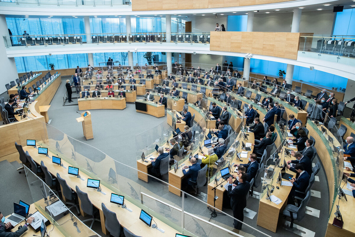 Заседание Сейма Литвы / Lietuvos Respublikos Seimas