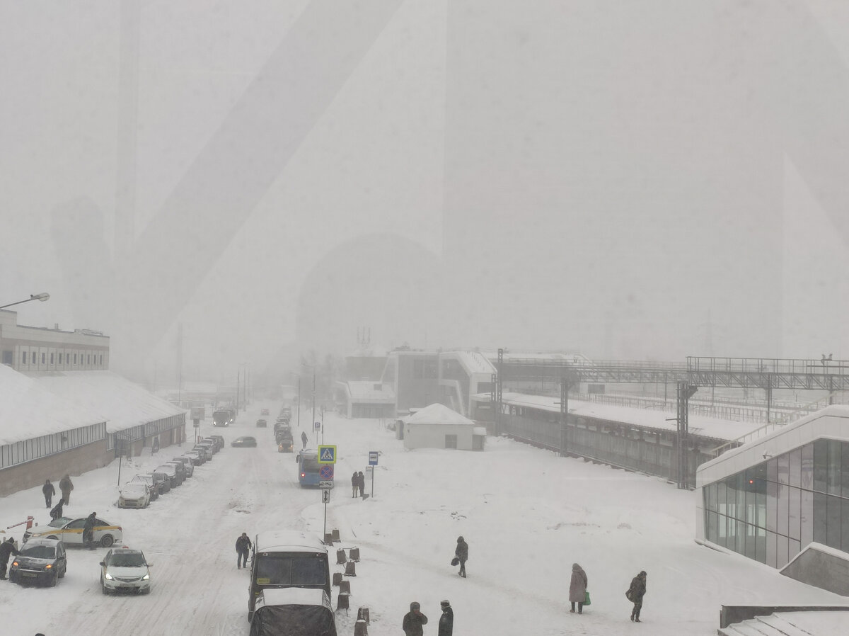 Москва сегодня. Вид с Восточного вокзала.