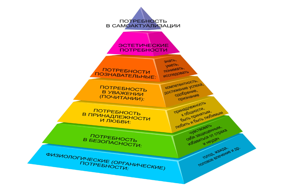 К высшим потребностям относятся