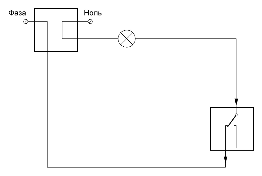 Как установить проходной выключатель света в коридоре схема подключения