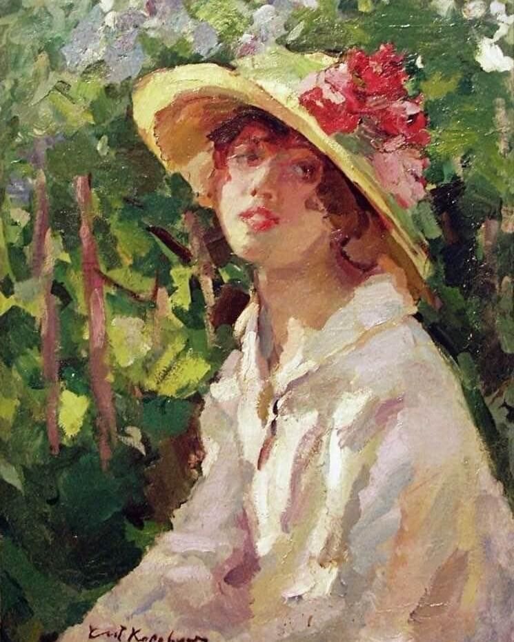 К. Коровин. Портрет Марии Мыслиной