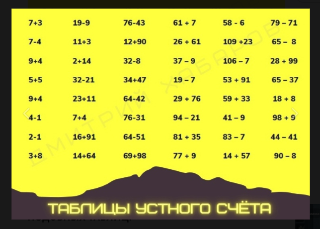 Скачивайте бесплатные таблицы для тренировки мозга!