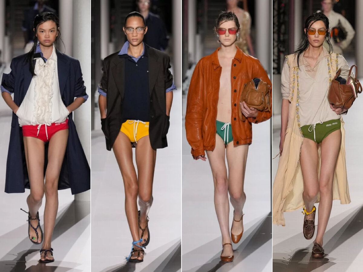 MiuMiu весна-лето 2024. Все фото взяты из открытых источников. 