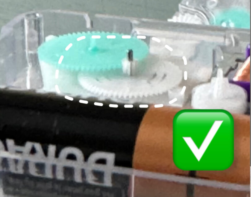 Правильное положение секундной оси в механизме