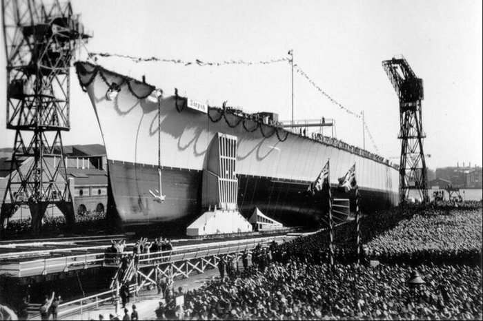 Спуск "Тирпица" на воду апрель 1939 года, Гамбург