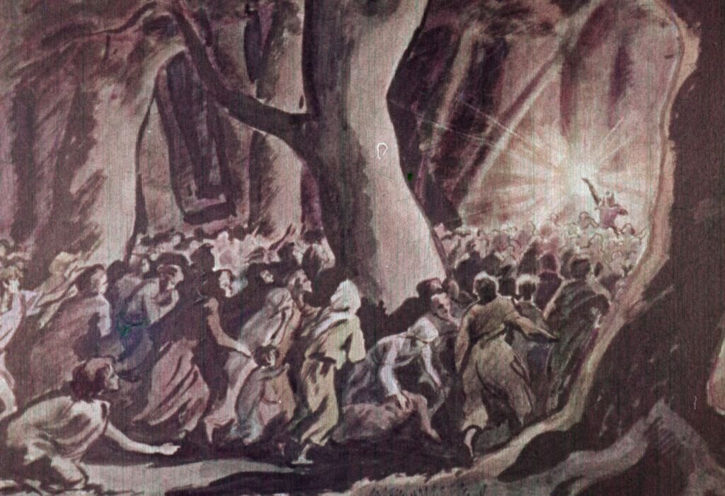Кадр из диафильма. Госкино СССР, 1965 г.