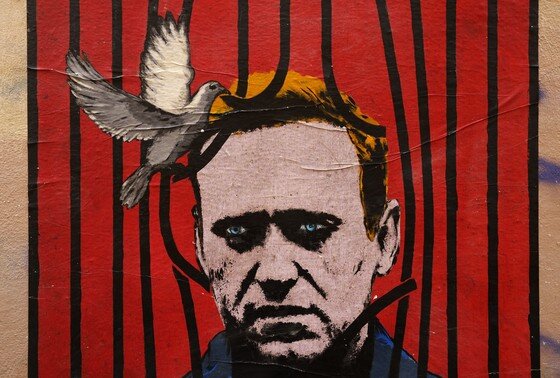    Граффити с Алексеем Навальным