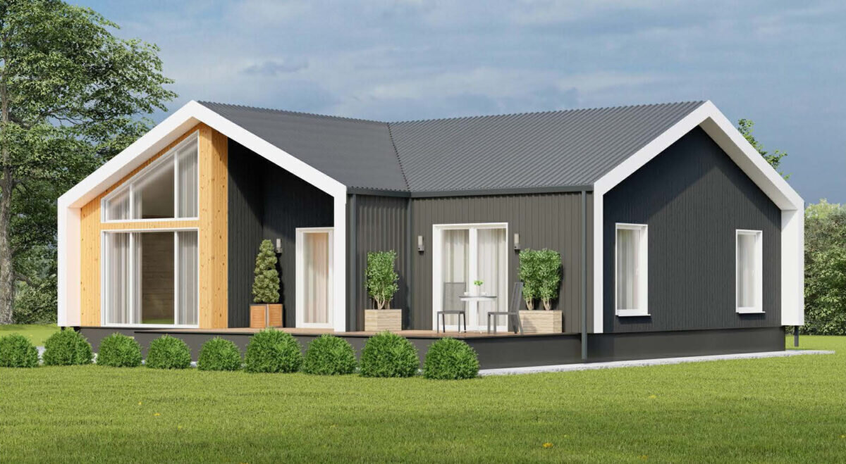 Один из проектов модульного дома от завода EcoHome