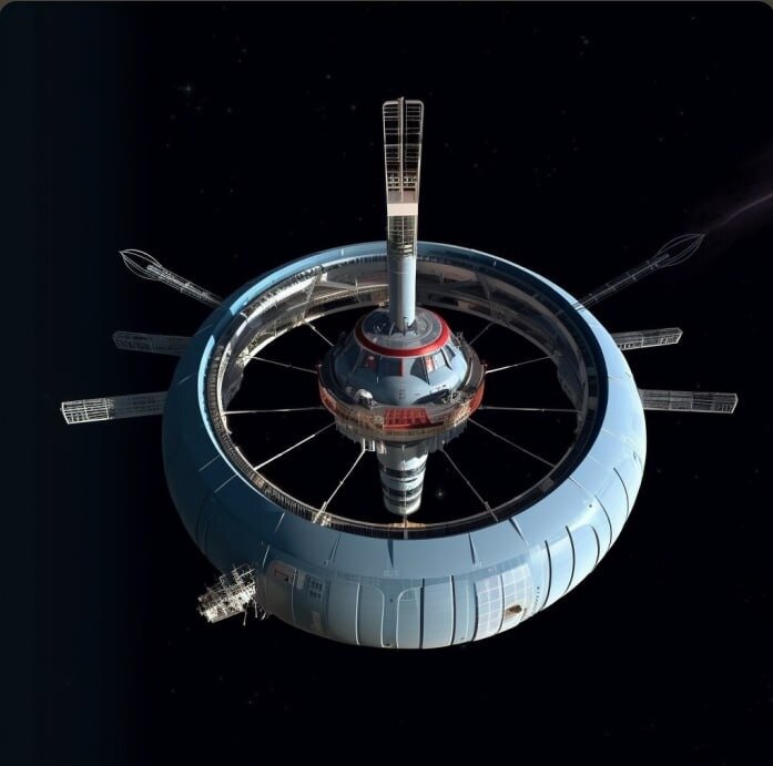 3D-модель космической станции 