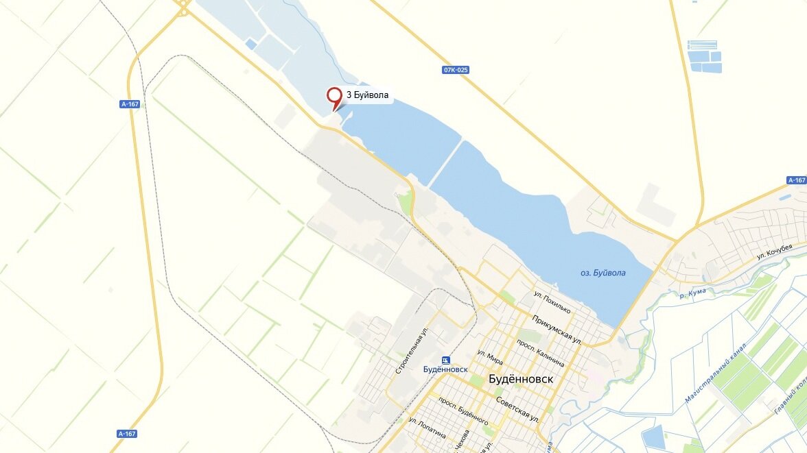 Карта платной и бесплатной рыбалки Ставропольского края. Буденновск