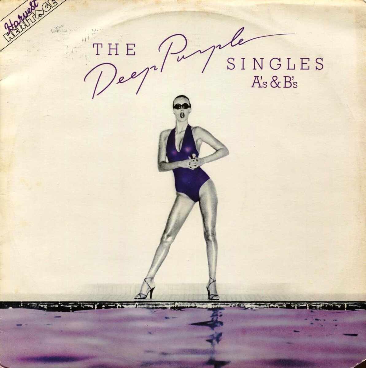обложка сборника DEEP PURPLE  "Singles A's & B's" © 1978 - Harvest / EMI