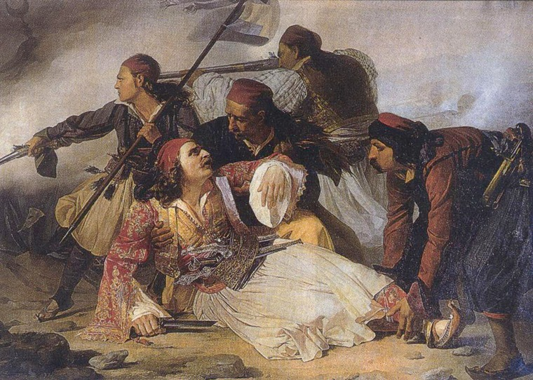 Людовико Липпарини. Смерть Маркоса Боцариса.