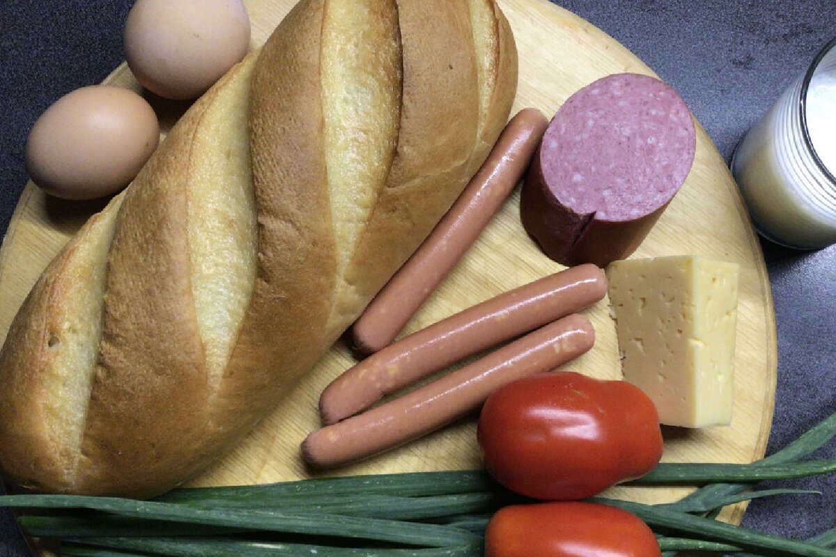 Продукты для пиццы. Фото автора 