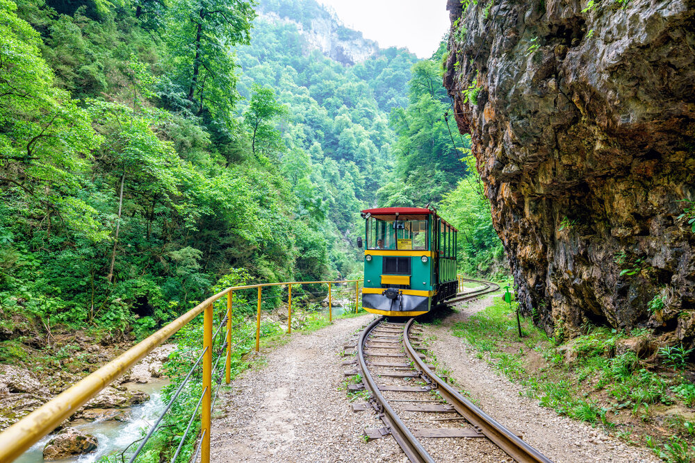 Тепловоз в Гуамском ущелье