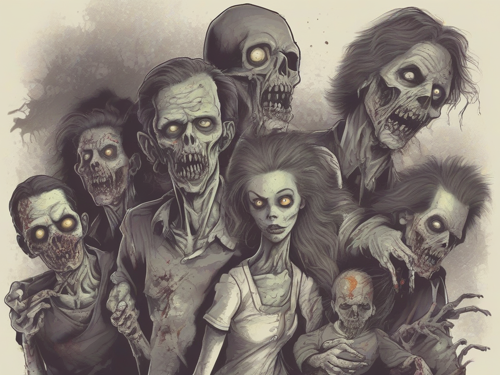 Команда Зомби. Изображение сгенерировано нейросетью artgeneration.me