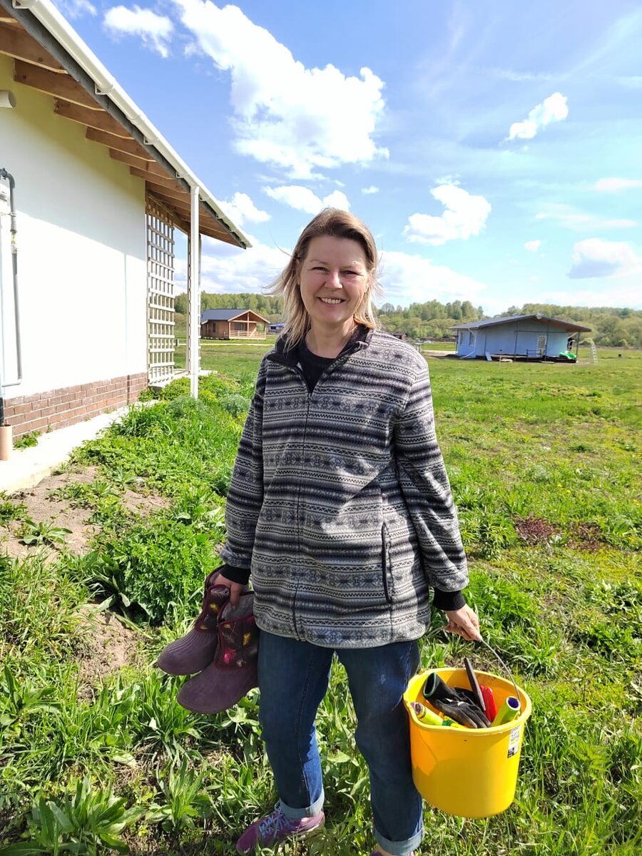Здесь будет белый сад. Приехали к заказчику. Фото автора.