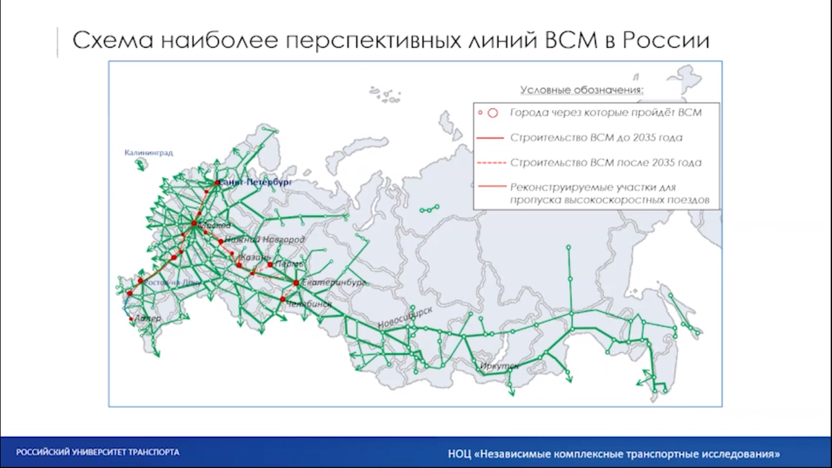 Транспортные мегапроекты России: ВСМ, МЦД, МЦК, МСД, ЦТУ. Смотрим планы (много с