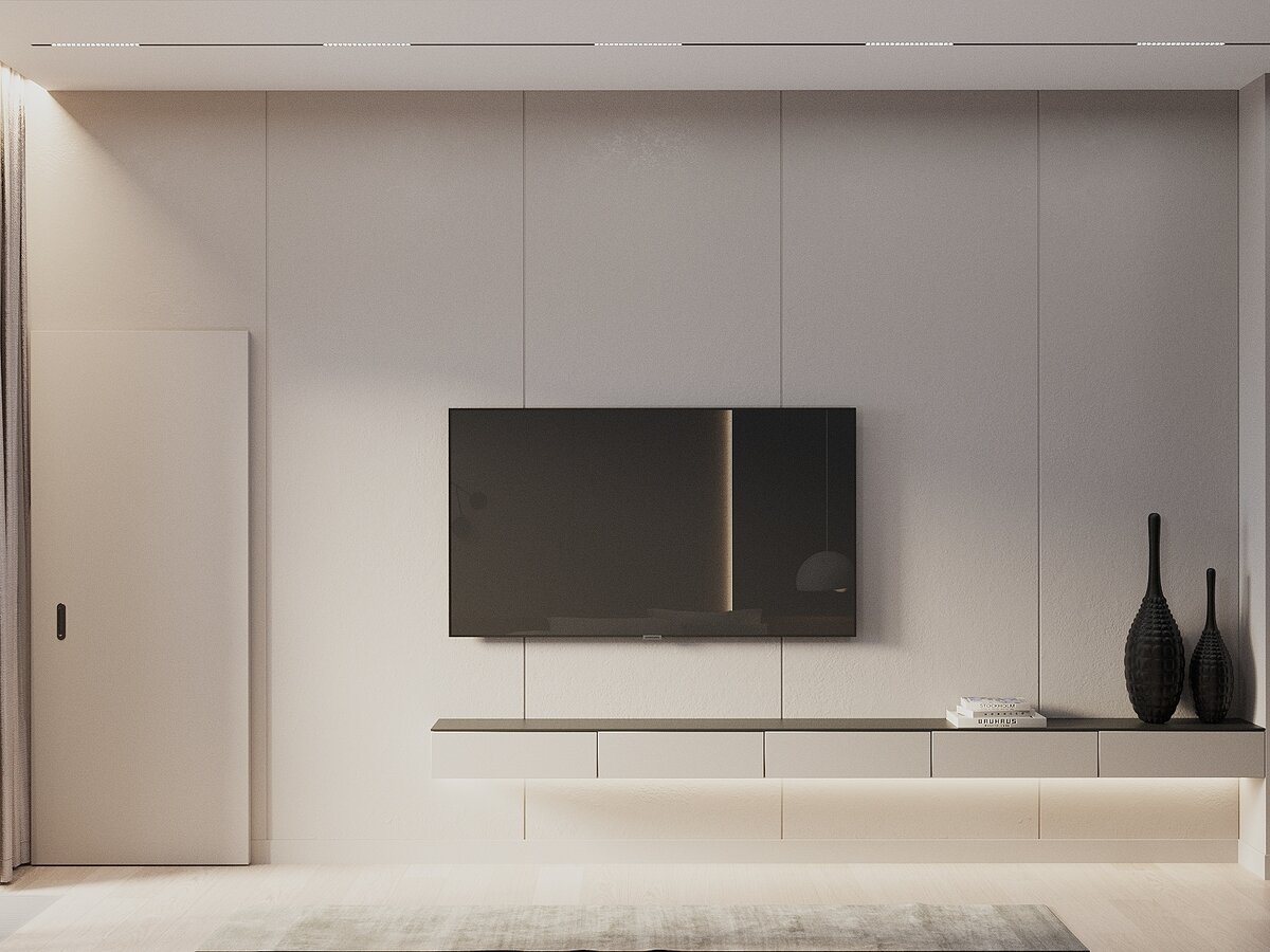 лаконичная ТВ зона