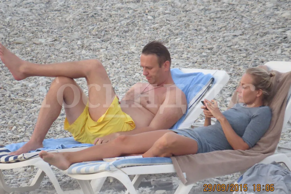 Навальный с супругой на отдыхе