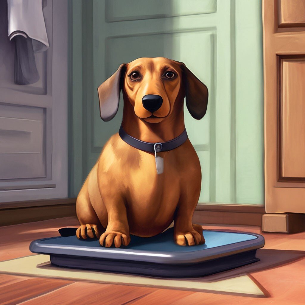 Собака с лишним весом