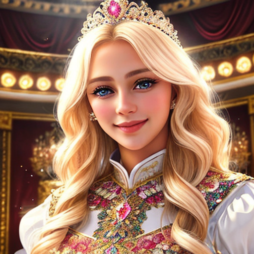 Принцесса Оринда. В галерее все иллюстрации созданы по моему запросу нейросетью для онлайн генерации картинок dezgo.com.