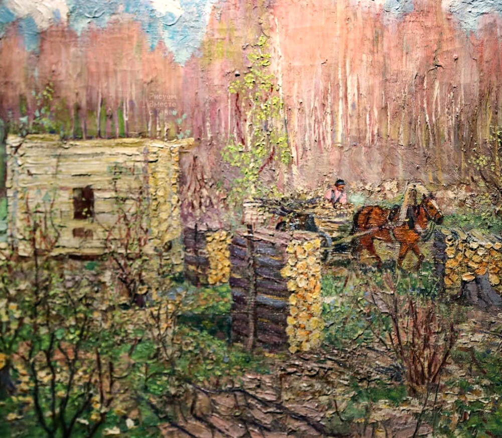 Весной на порубке