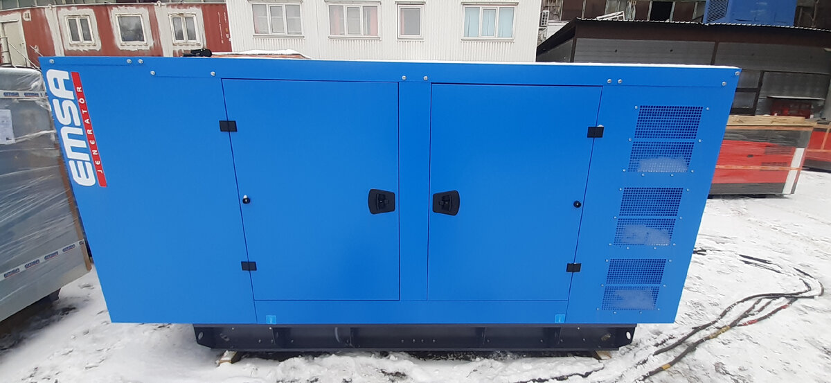 трехфазный дизельный генератор EMSA в кожухе