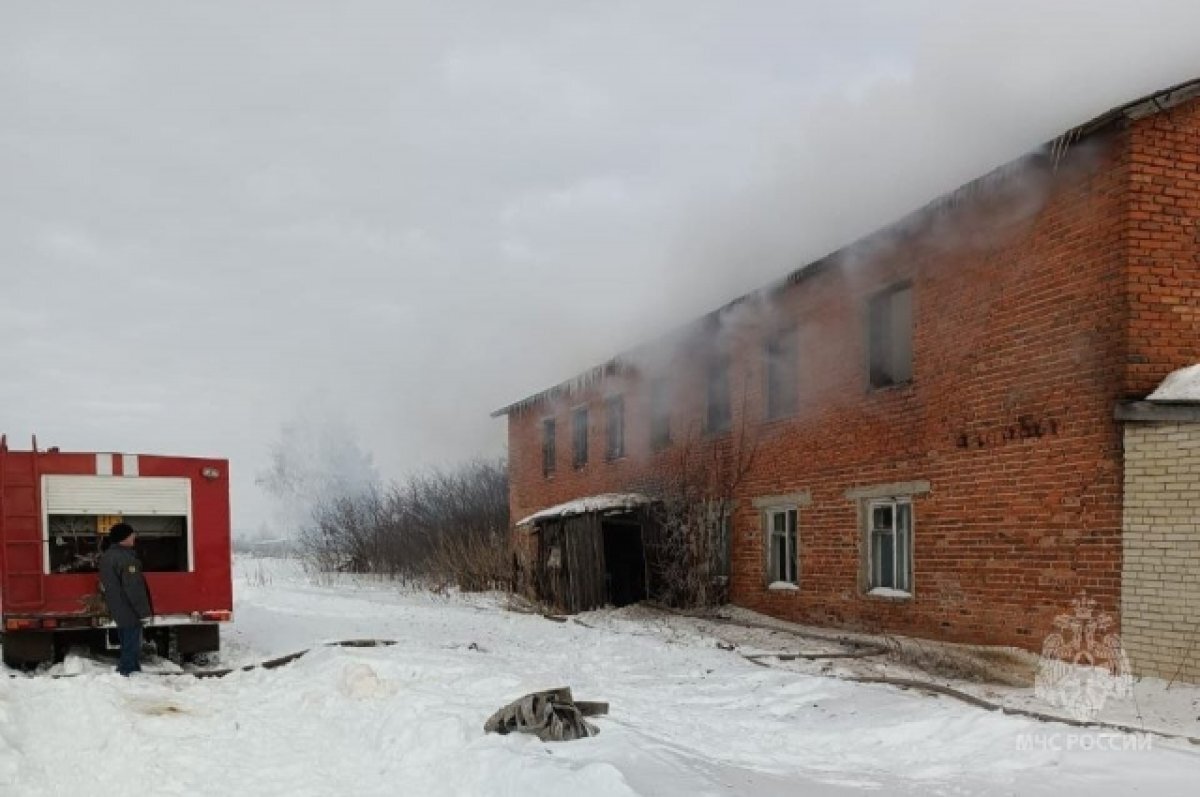    В Пачелмском районе загорелось нежилое здание, погиб мужчина