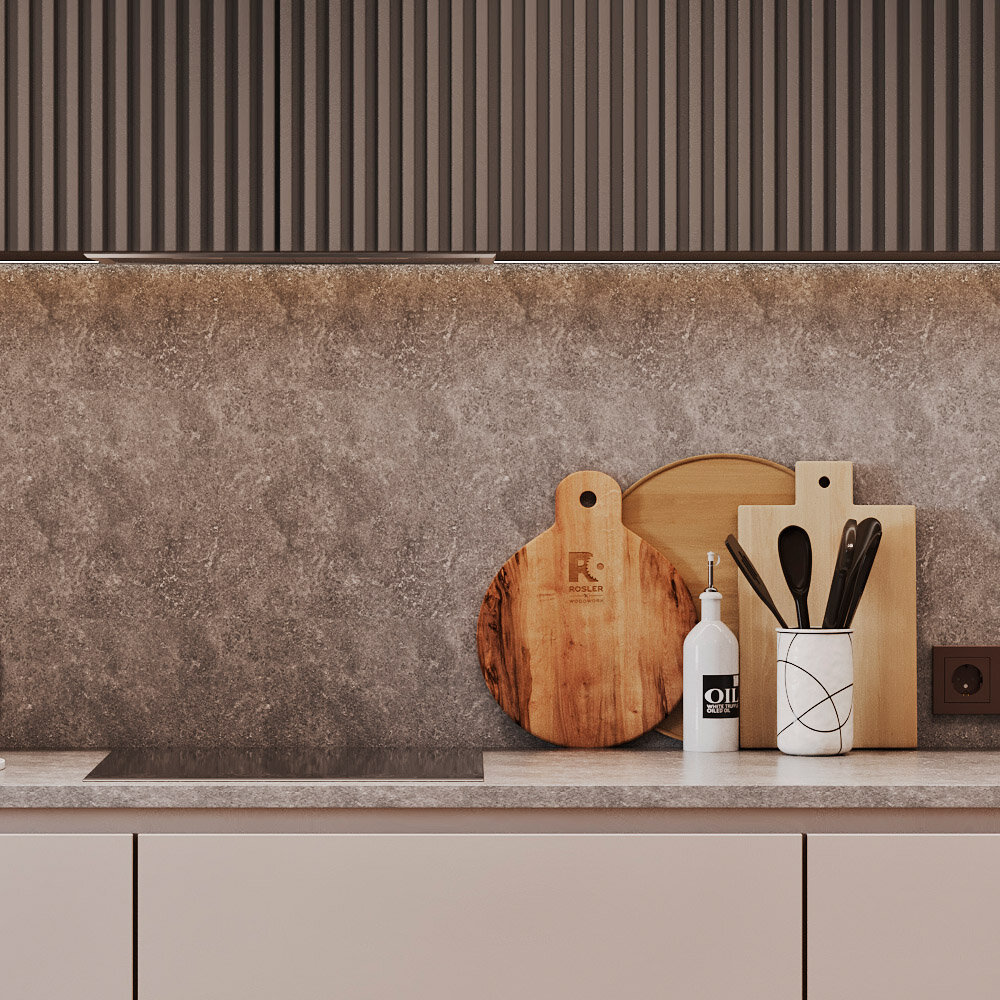 интерьер кухни, кухонный гарнитур, кухонный фартук