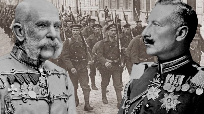 Император Австро-Венгрии Франц Иосиф I. Император Германии Вильгельм II. 