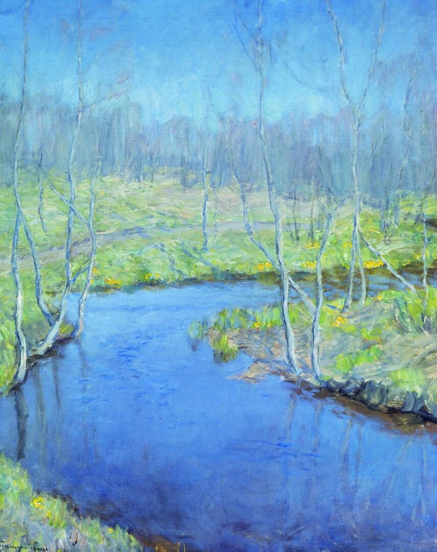 "Весна", 1899 Холст, масло. 104 x 81 см. Киевская картинная галерея,  Бялыницкий-Бируля Витольд Каэтанович