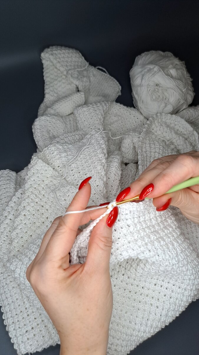 N.Tenderness Обвязка пледа крючком 