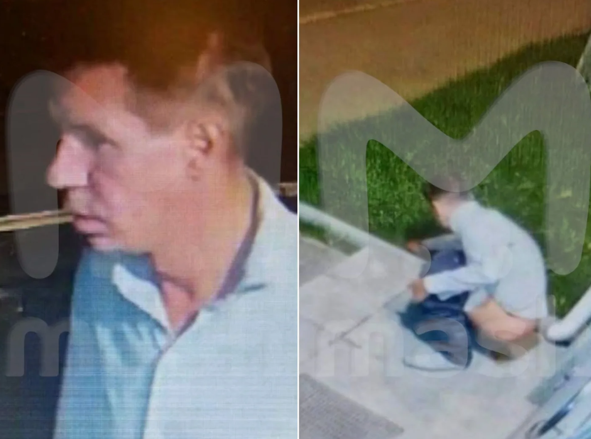 Проделки Алексея Вячеславовича у подъезда одного из жилых домов в Эстонии. Видимо, после такого перфоманса пришлось срочно собирать вещи в Штаты