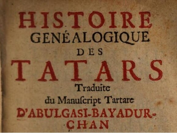 Титул французского издания Histoire généalogique des Tartares