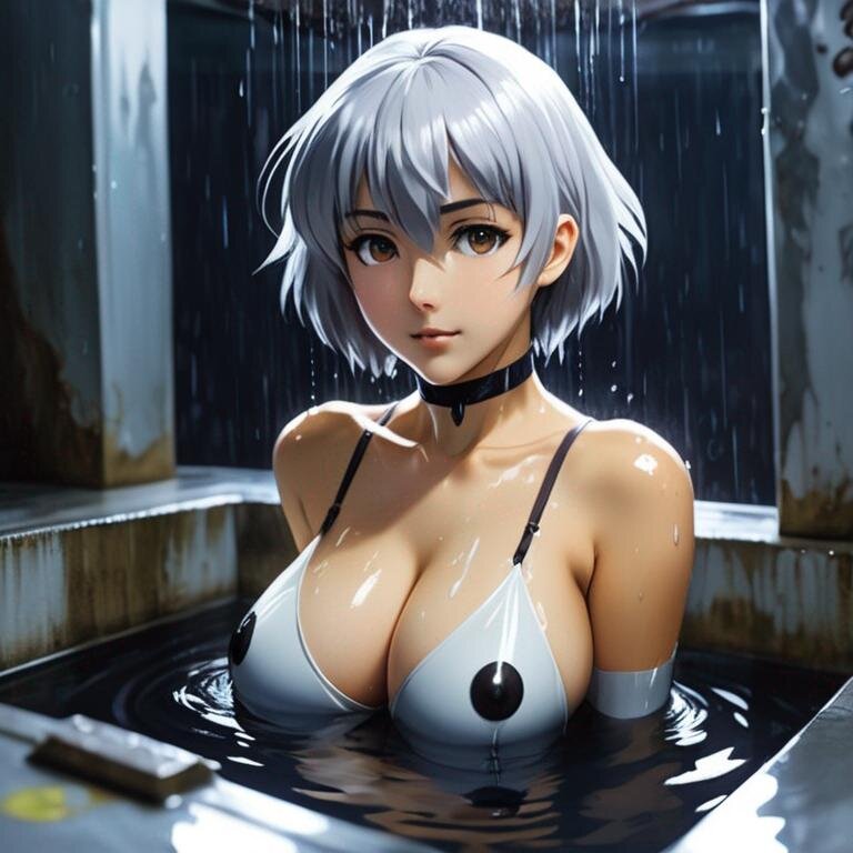 Няшка принимает ванну в новом купальнике от https://insomnia.land